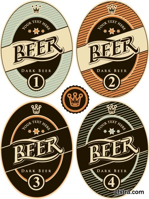 Stickers beer 11x EPS