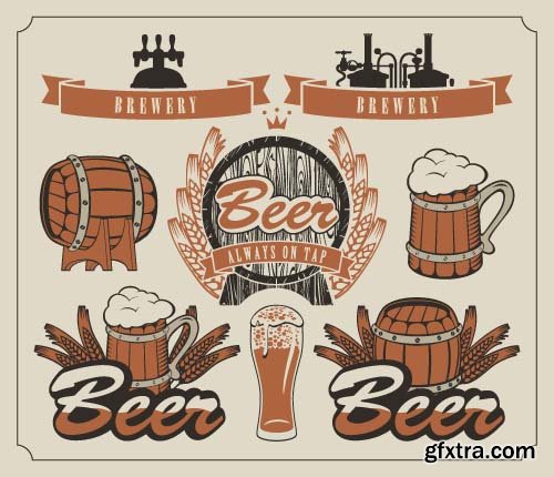 Stickers beer 11x EPS