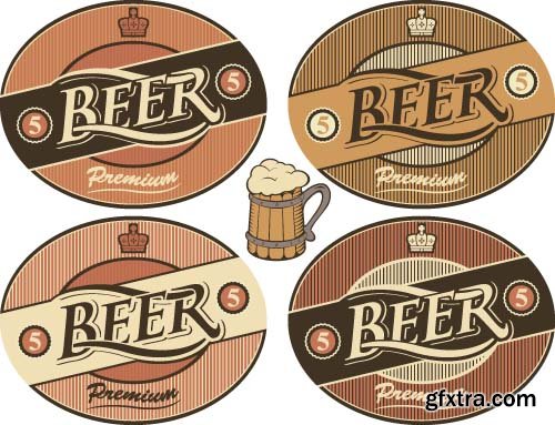 Stickers beer 11x EPS