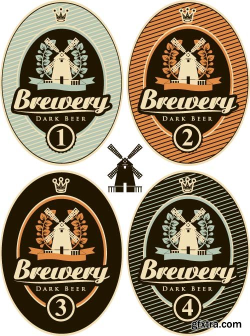 Stickers beer 11x EPS