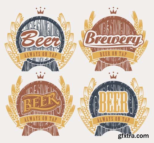 Stickers beer 11x EPS