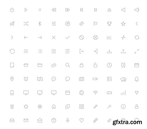 PSD Web Icons - Minimalistic Icons (April 2015)