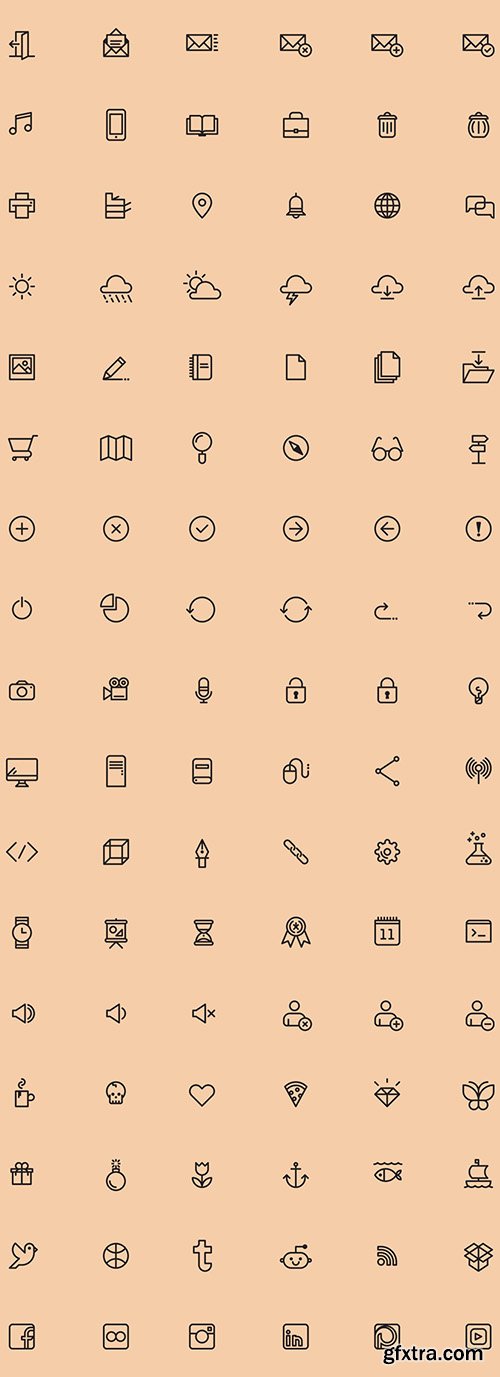 AI, EPS, SVG Vector Web Icons - Multipurpose Icons (April 2015)