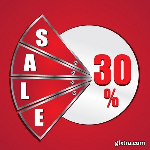 Stock Vectors - Sale Mix 7, 25xEPS