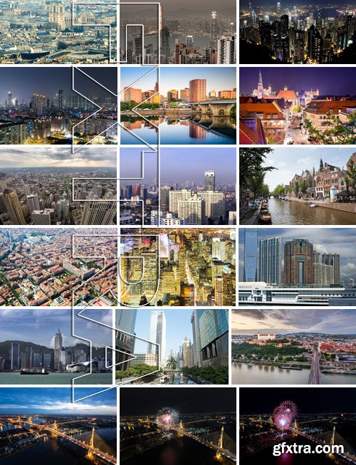 Stock Photos - World Cities 26, 25xJPG