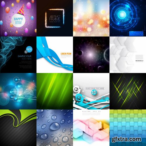 Abstract Background Collection #55 - 25 Vector