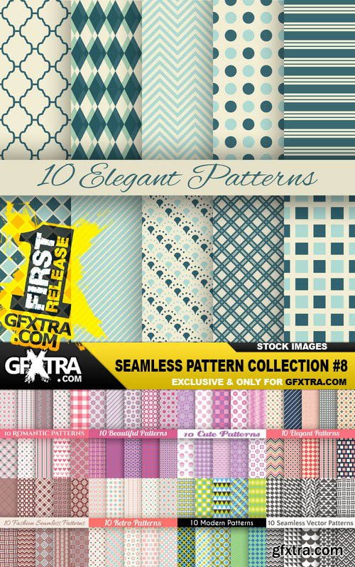 Seamless Pattern Collection #8 - 25 Vector