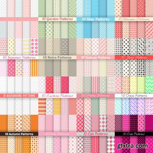 Seamless Pattern Collection #8 - 25 Vector