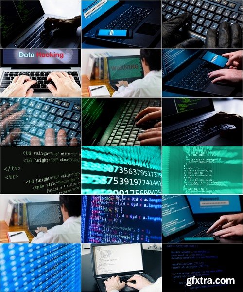 Collection of high-tech technology unit zero binary code laptop hacker 25 HQ Jpeg