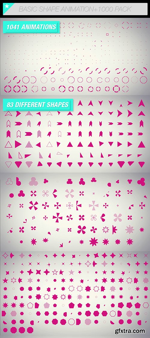 Videohive Basic Shape Animation Pack +1000 8758398