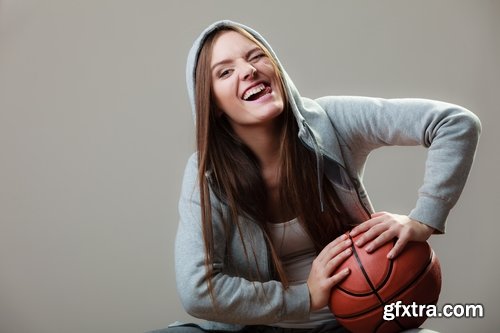 Collection of women\'s basketball girl with a basketball 25 HQ Jpeg