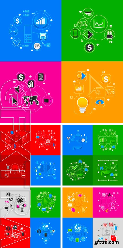 Stock Vectors - Sticker infographic