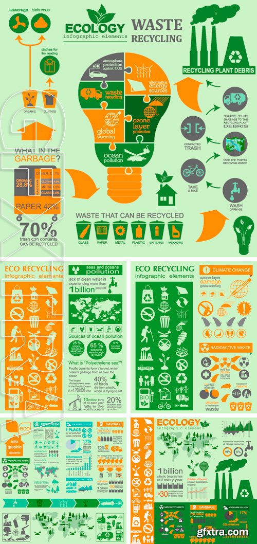 Stock Vectors - Environment, ecology infographic elements