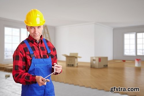 Collection of various working craft profession Construction worker mechanic mechanic 25 HQ Jpeg