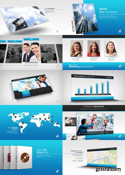 Videohive Simple Company Presentation 7951743