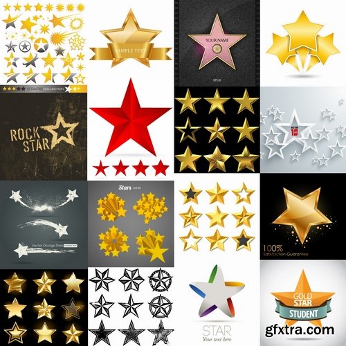 Collection of vector star background picture star 25 Eps