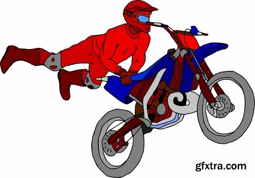 Collection of vector image extreme sports different sports 25 Eps