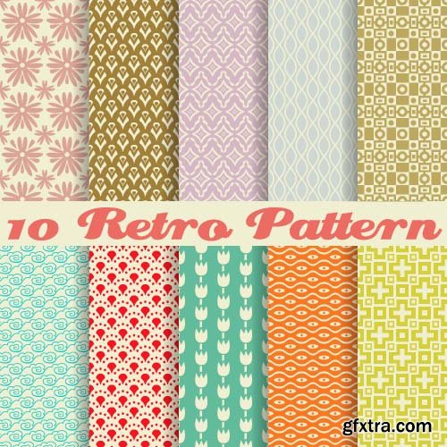 Collection of vector patterns 41x EPS