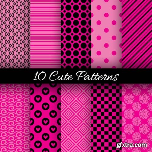 Collection of vector patterns 41x EPS