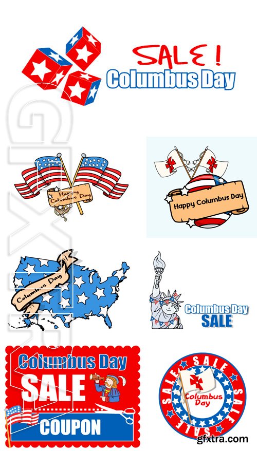 Stock Vectors - Columbus Day Sale Banner