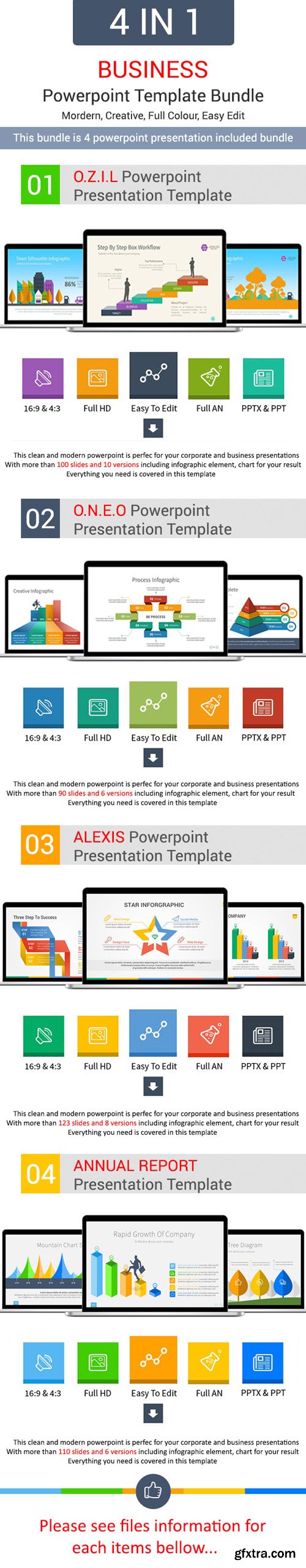 GraphicRiver - 4 in 1 Bundle Powerpoint Template - 11147935