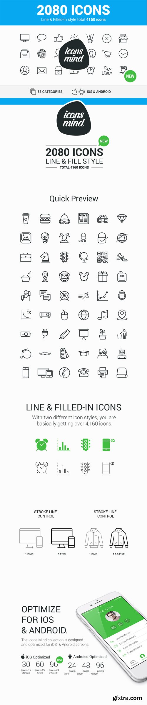 2000+ High-Quality Vector Icons (outline and filled)