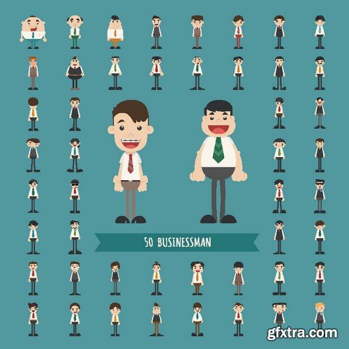 Stock Vectors - Mega set of different occupations and hobbies of people, 39xEPS