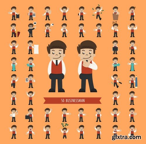 Stock Vectors - Mega set of different occupations and hobbies of people, 39xEPS