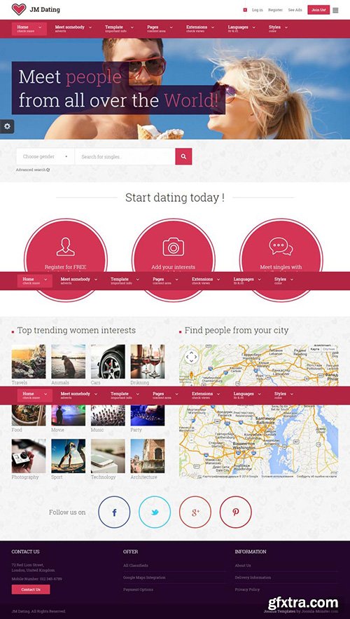 Joomla-Monster - JM Dating v1.00 - Template for Joomla 3.x