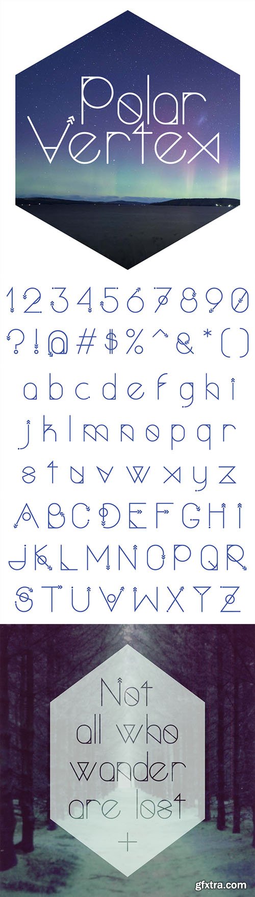 Polar Vertex Font