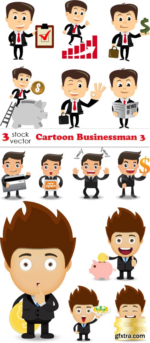 Vectors - Cartoon Businessman 3