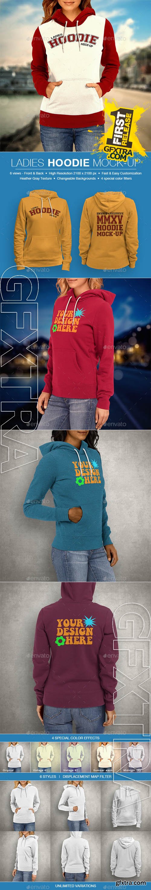 Ladies Hoodie Mockup - GraphicRiver 11094010