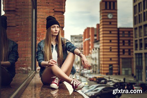 Hipster girl grunge style 11x JPEG