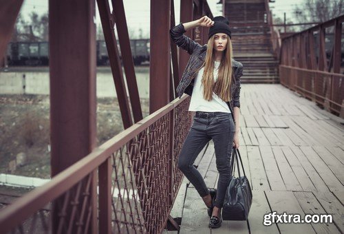 Hipster girl grunge style 11x JPEG