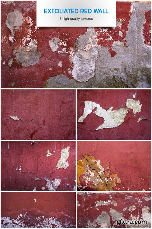 Exfoliated Red Wall - Stock Textures