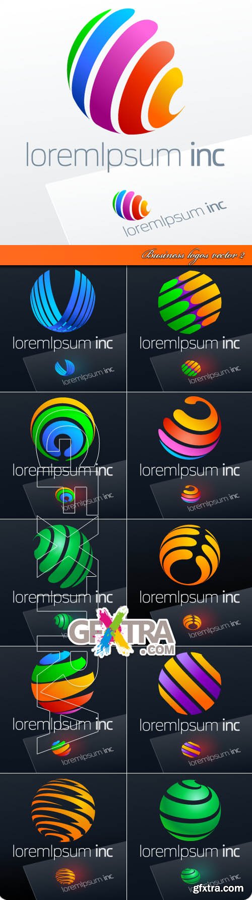 Business logos vector 2