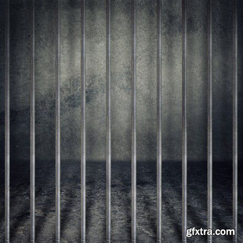 Jail and prisoners behind bars - 25 HQ Jpg