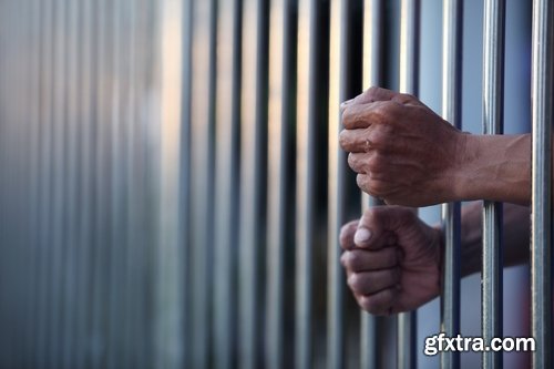 Jail and prisoners behind bars - 25 HQ Jpg