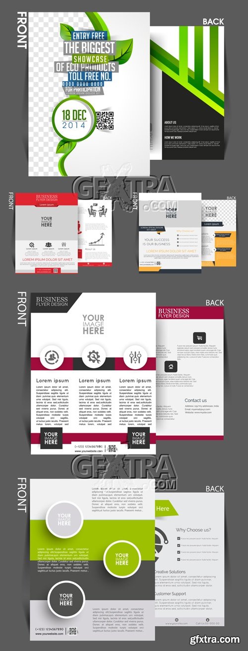 Business Brochure Templates Vector 3