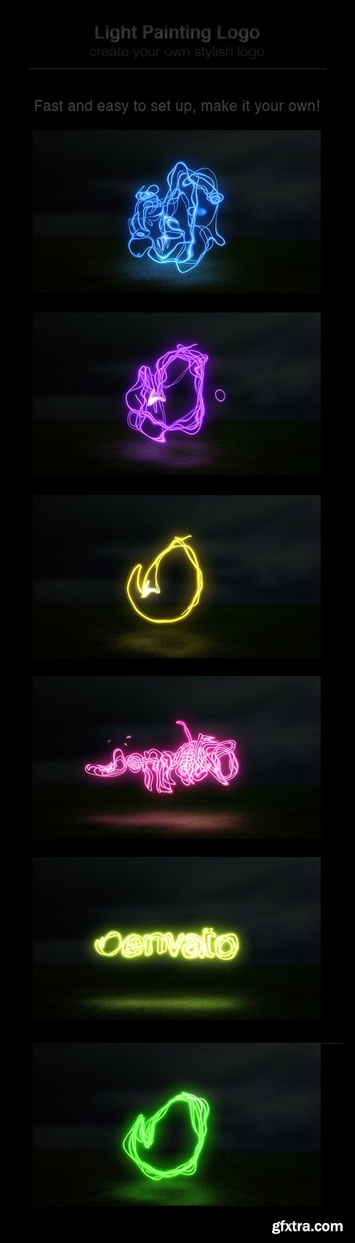 Videohive Light Painting Logo 11047695