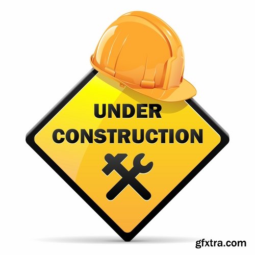 Collection of vector image of construction sign construction warning sign template 25 Eps