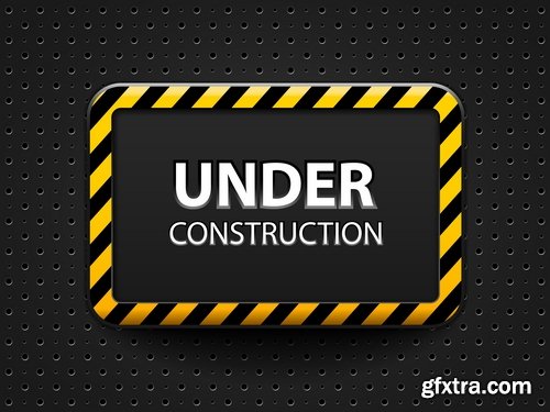 Collection of vector image of construction sign construction warning sign template 25 Eps