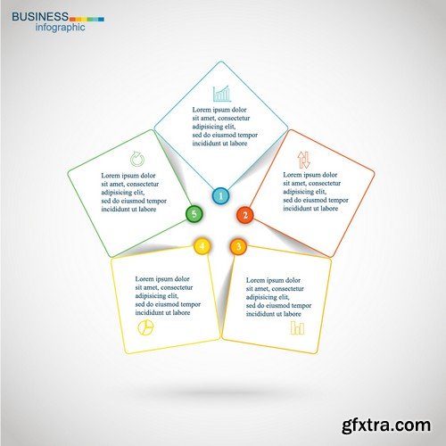 Stock Vectors - Business Infographic 9, 25xEPS