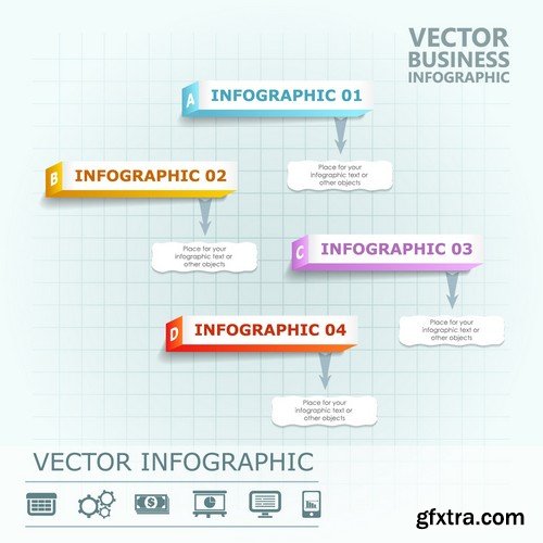 Stock Vectors - Business Infographic 9, 25xEPS