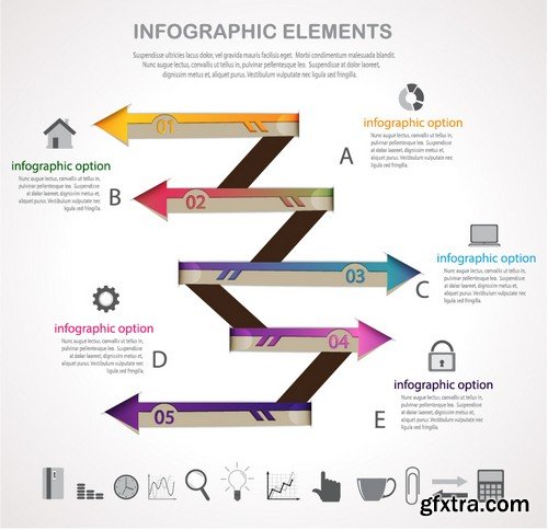 Stock Vectors - Business Infographic 9, 25xEPS