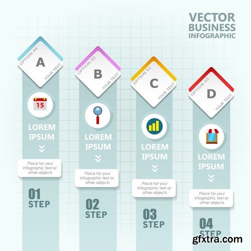 Stock Vectors - Business Infographic 9, 25xEPS