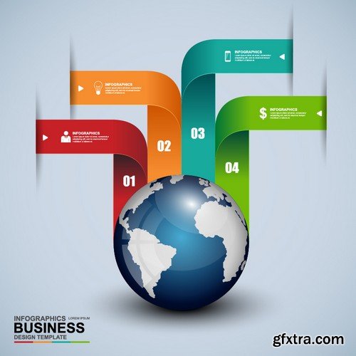 Stock Vectors - Business Infographic 9, 25xEPS