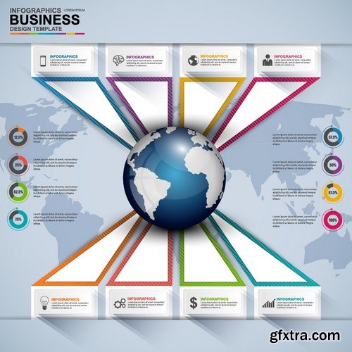 Stock Vectors - Business Infographic 9, 25xEPS