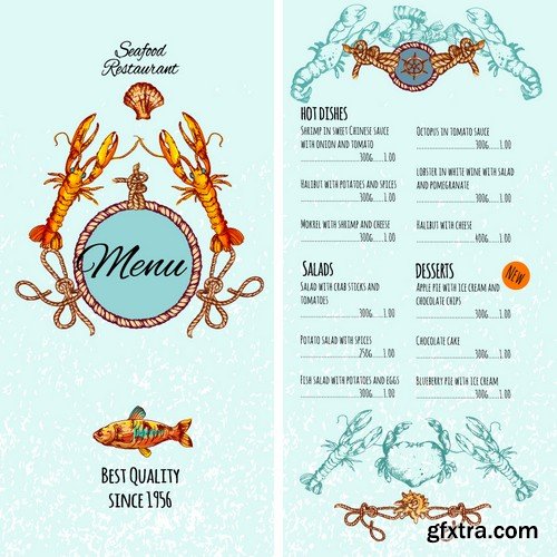 Stock Vectors - Menu Mix 14, 25xEPS