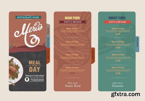 Stock Vectors - Menu Mix 14, 25xEPS